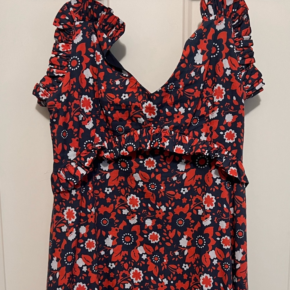 Never A Wallflower Red and White Dress XS